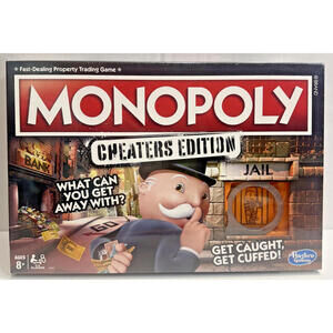 Hasbro Monopoly Game: Cheaters Edition Board Game - New & Sealed